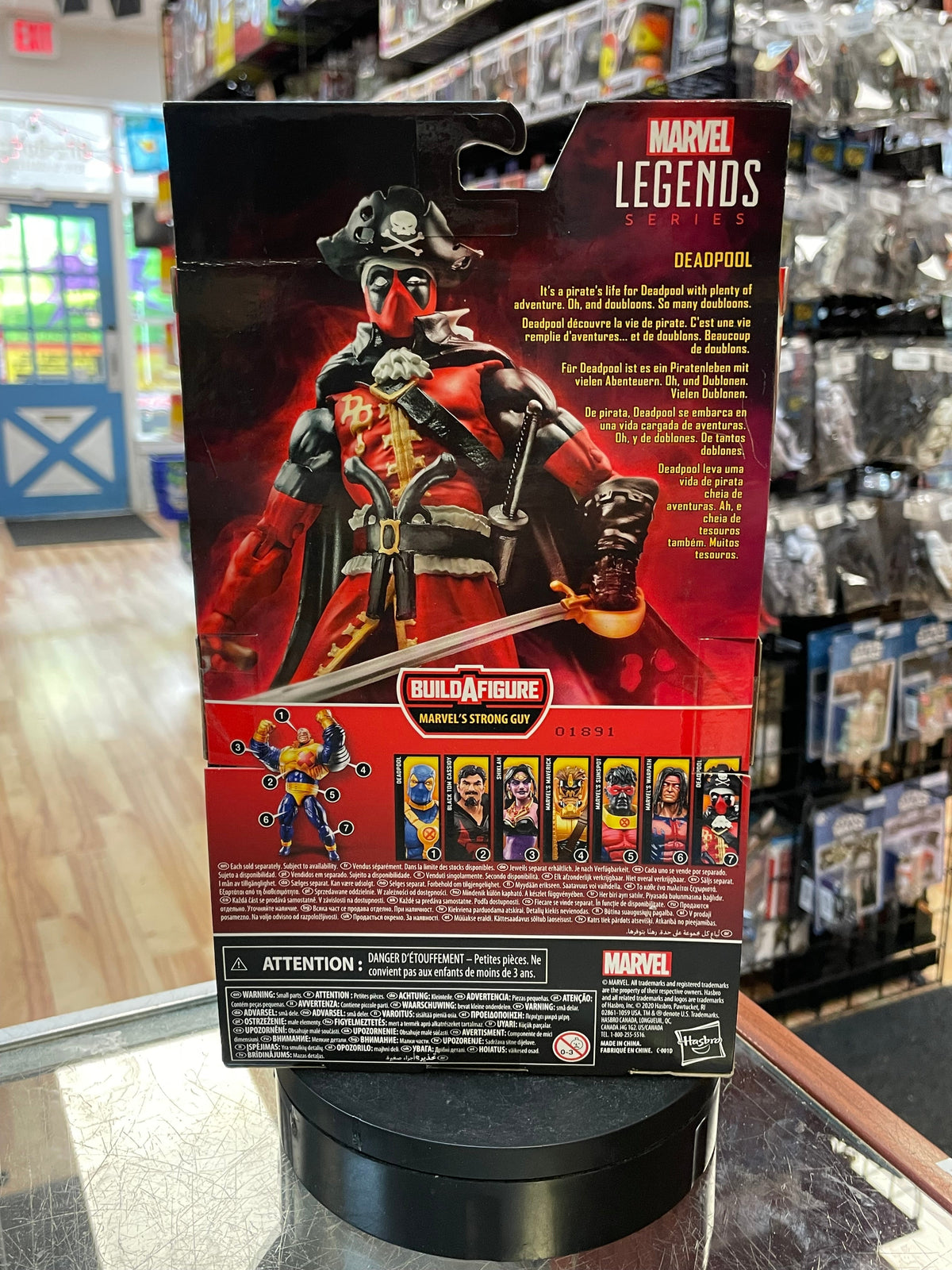 Deadpool Pirate BAF Strong Guy (Marvel Legends, Hasbro) *SEALED* product image 2, provided for visual reference and product