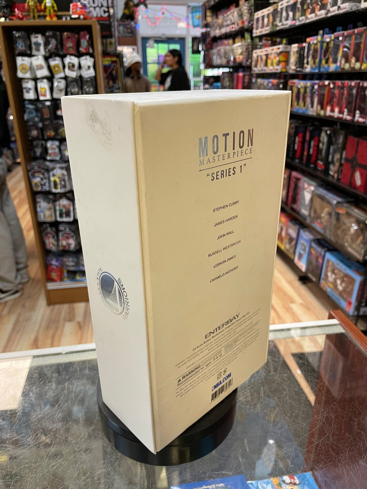 Stephen Curry Golden State Warriors 1/9 Scale (NBA Motion Masterpiece, Enterbay) **COMPLETE** product image 13, provided for