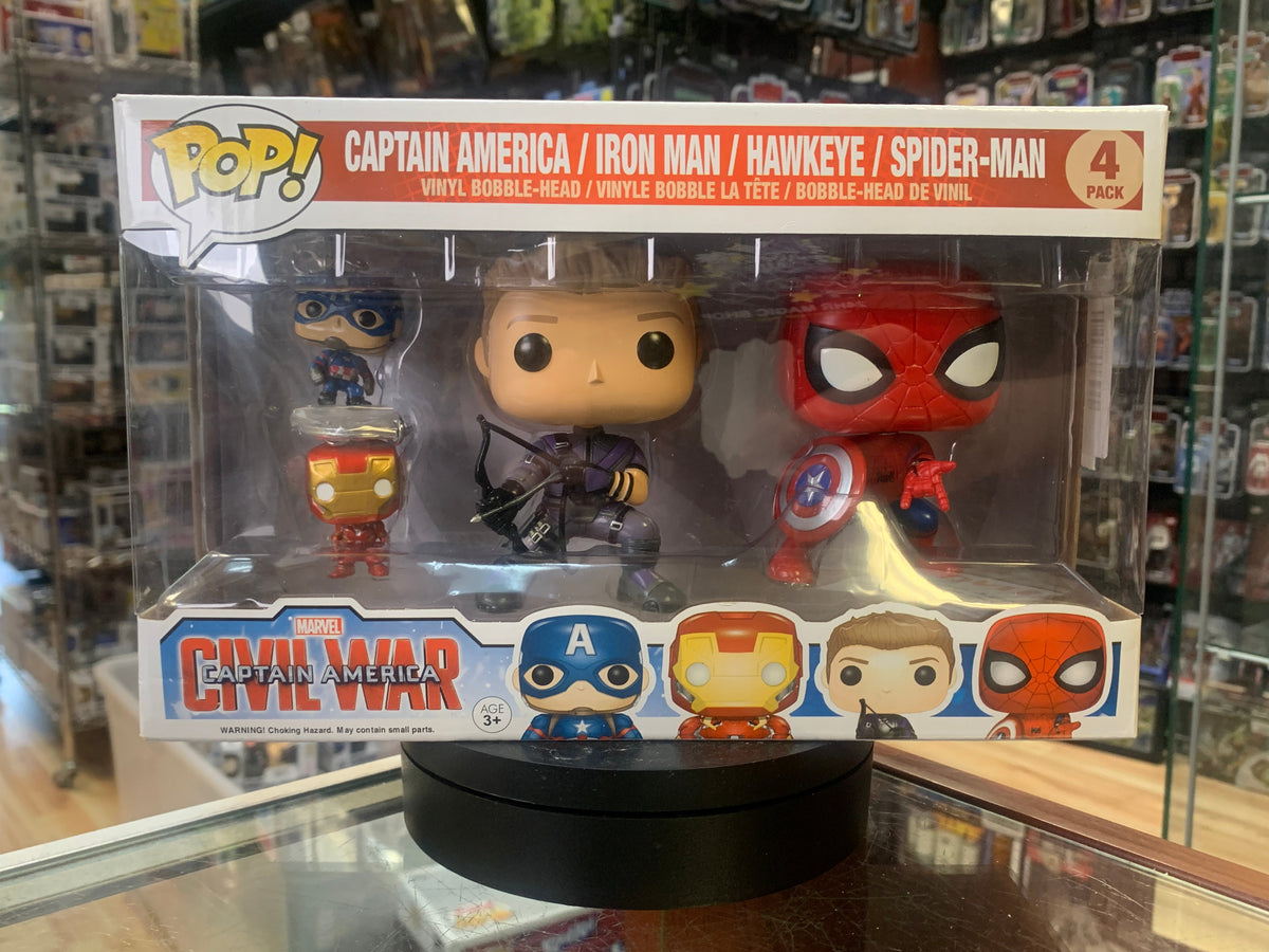 Hawkeye & Spiderman with Mini (Funko Pop, Marvel) EXCLUSIVE product image 1, provided for visual reference and product