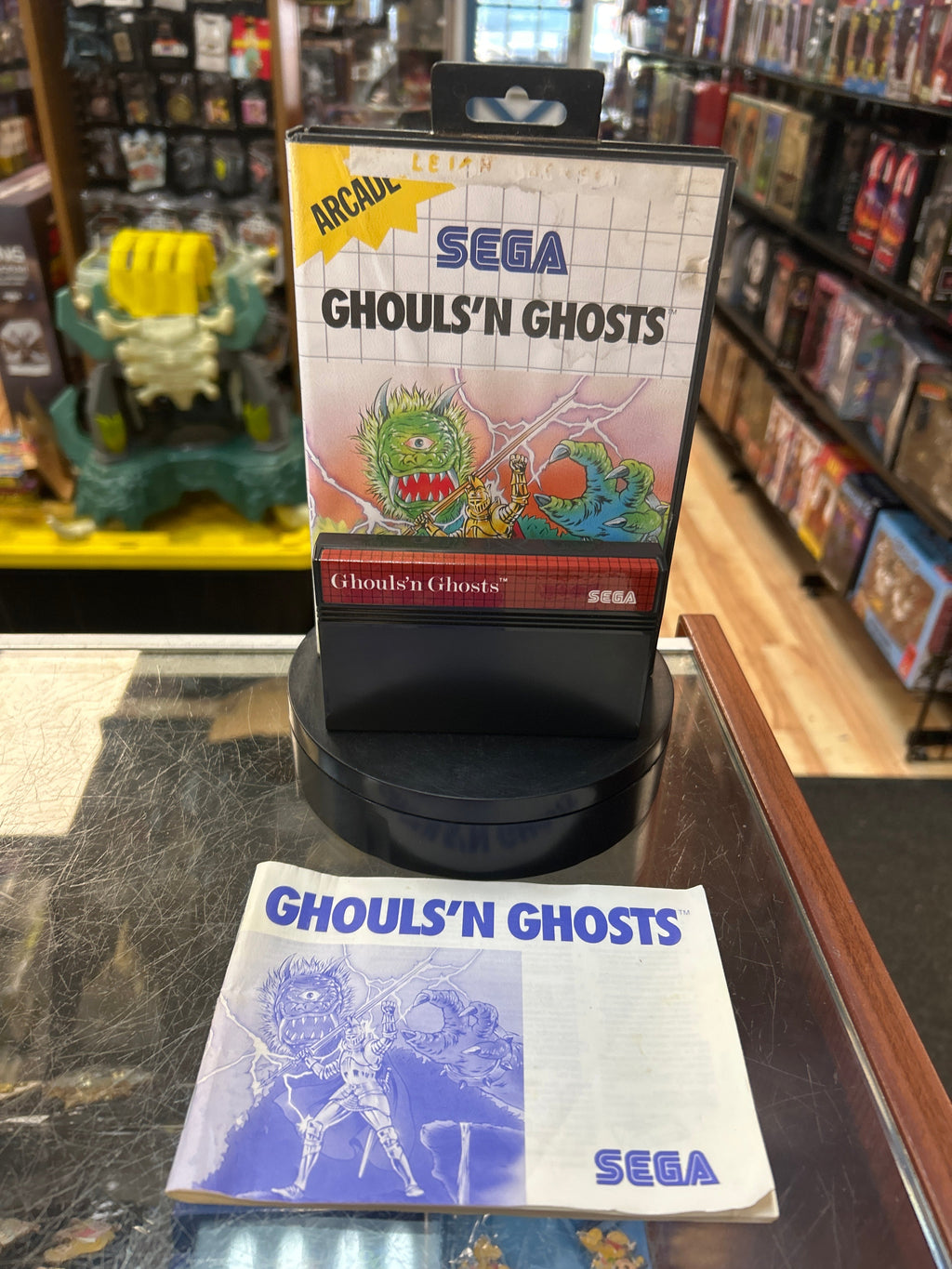Ghouls'N Ghosts 0828 (SEGA Master System SMS, Video Games) **COMPLETE** product image 1, provided for visual reference and