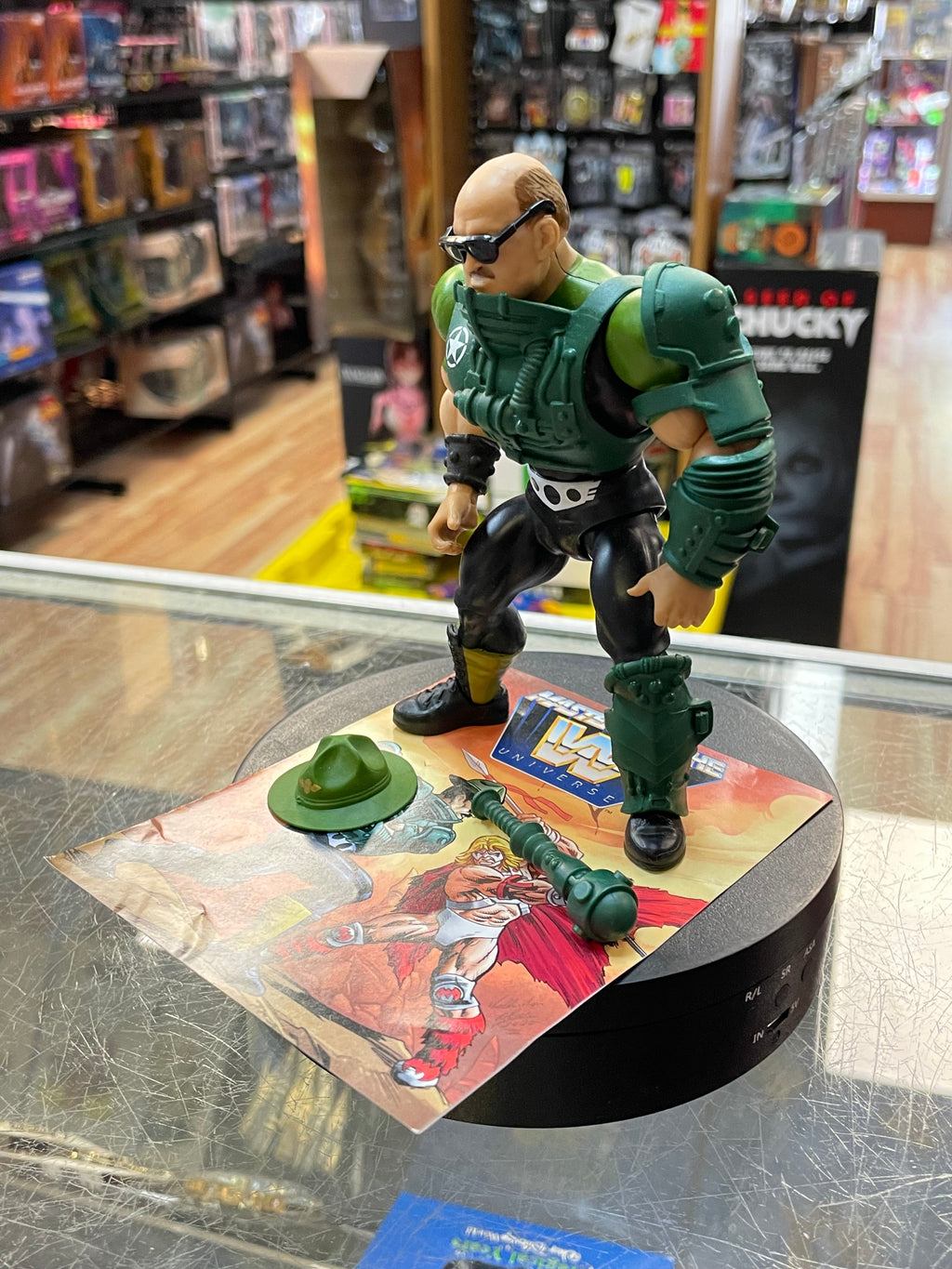 Sgt Slaughter as Man at Arms (WWE MOTU, Mattel) **COMPLETE** product image 2, provided for visual reference and product
