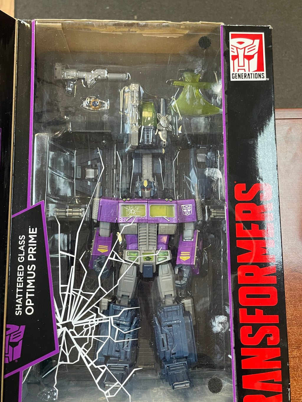 Shattered Glass Optimus Prime (Transformers Generations, Hasbro) **COMPLETE** product image 28, provided for visual
