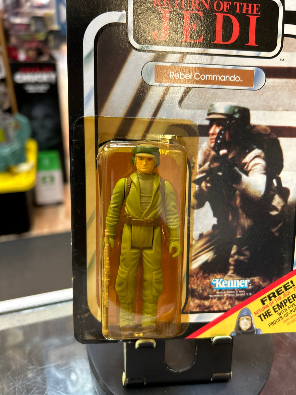 Rebel Commando -Emperor Offer- Back ROTJ (Vintage Star Wars, Kenner) **SEALED** product image 2, provided for visual