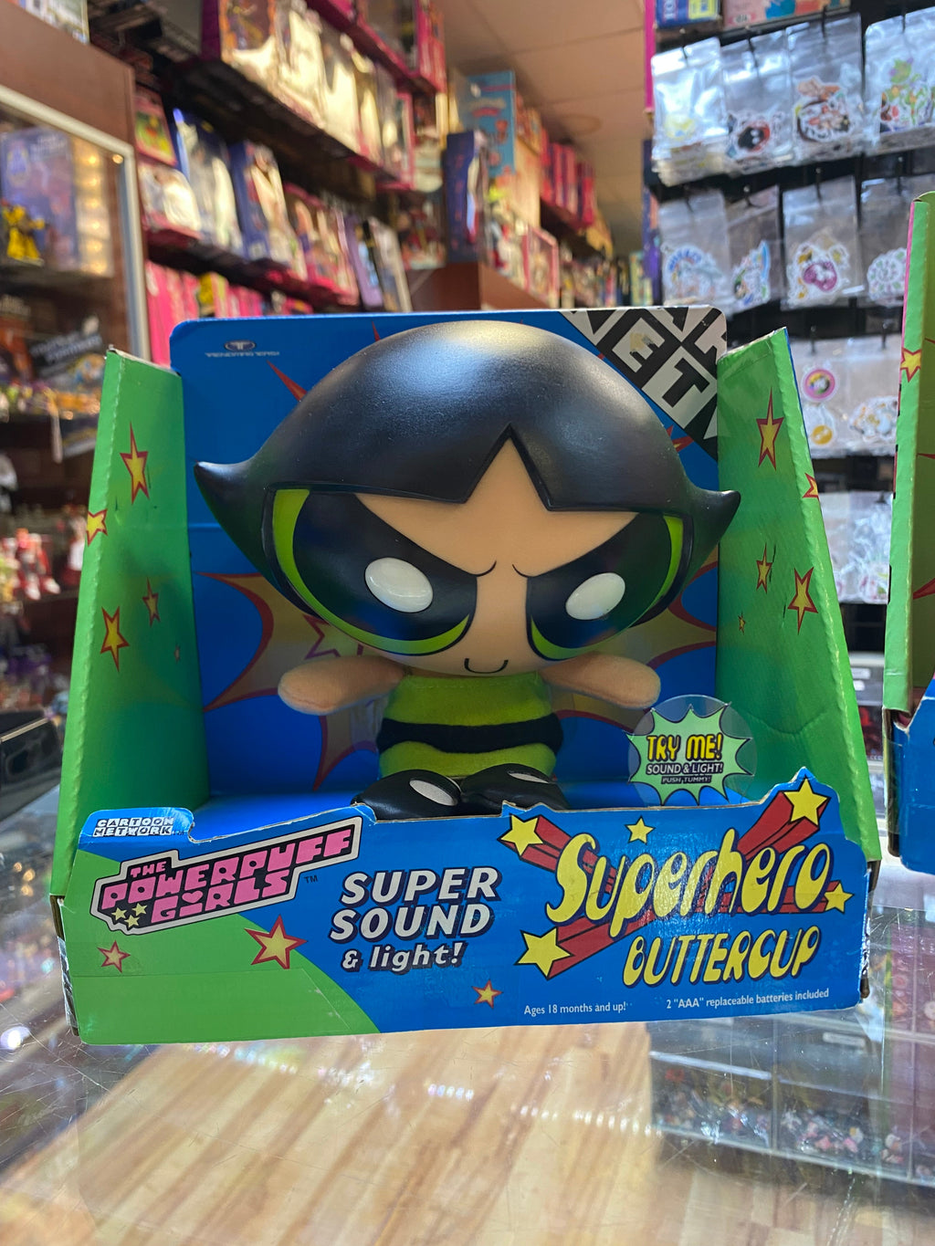 Super Sound & Lights Bubbles Blossom Buttercup (Power Puff Girls, Trendmasters) NEW product image 2, provided for visual