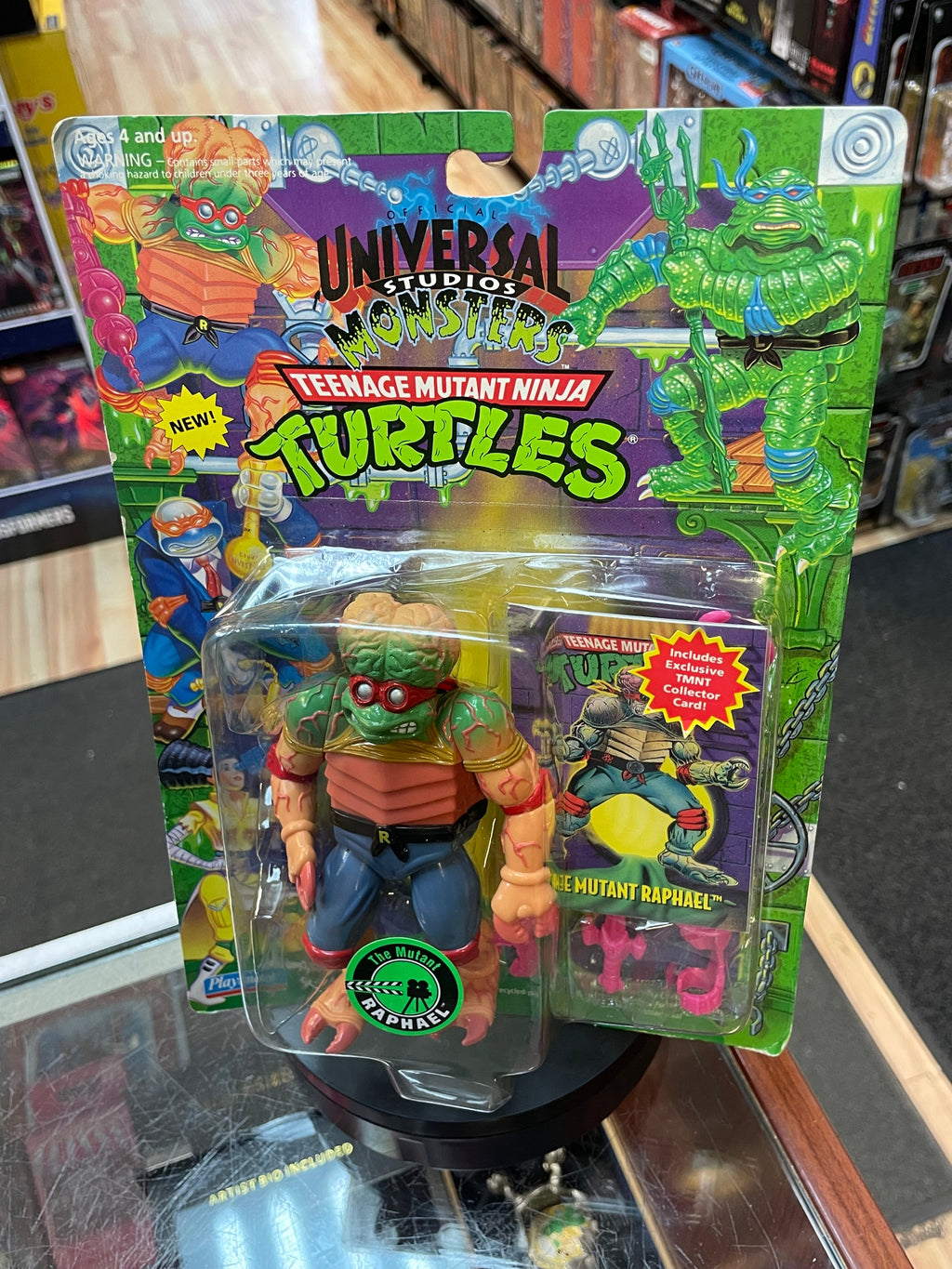 The Mutant Raphael (Vintage TMNT Ninja Turtles, Playmates) SEALED product image 4, provided for visual reference and product
