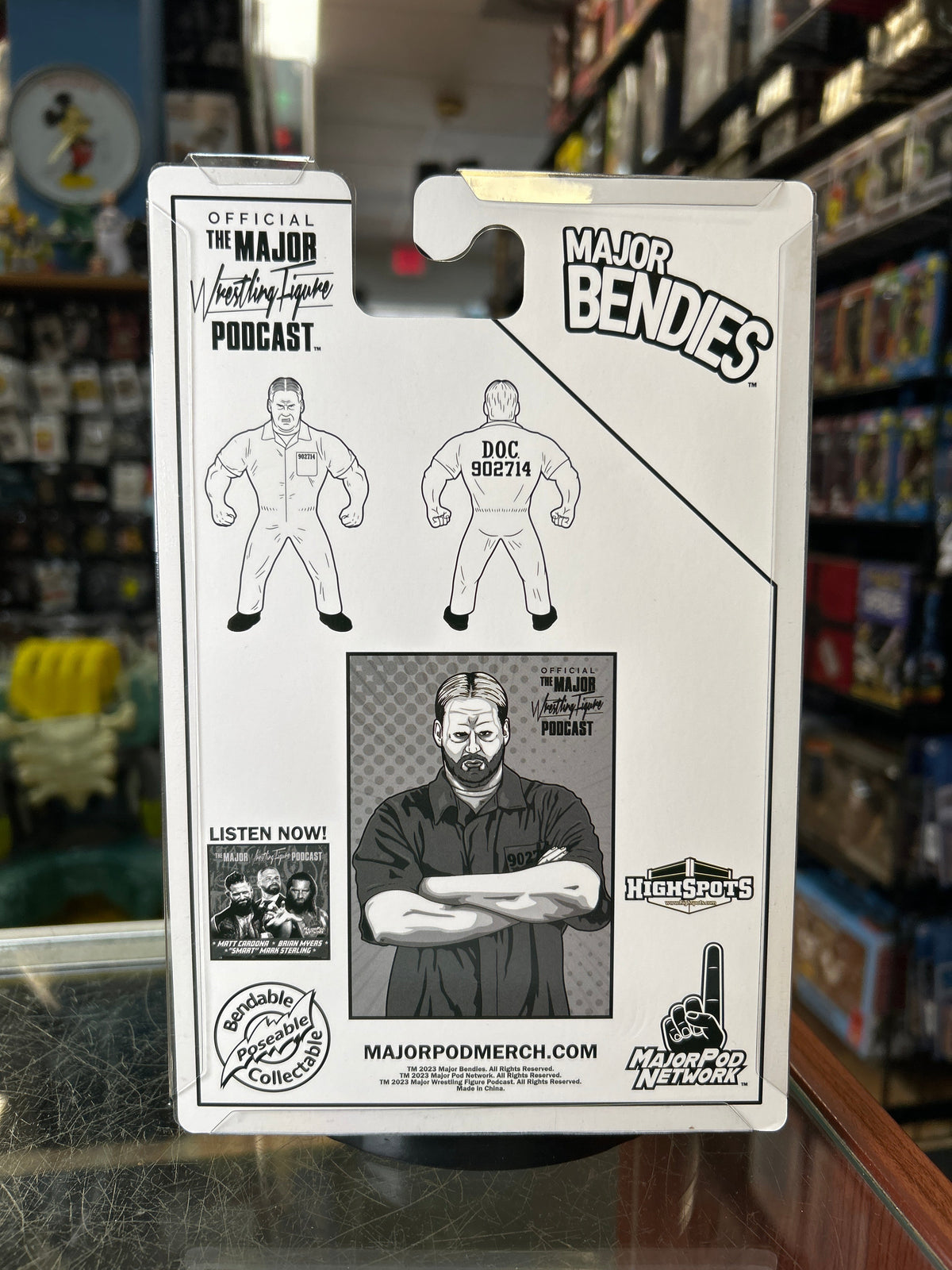 Nailz -Signed Figure- (Major Bendies, Major Wrestling Figure Podcast) **JSA Authenticated** product image 3, provided for