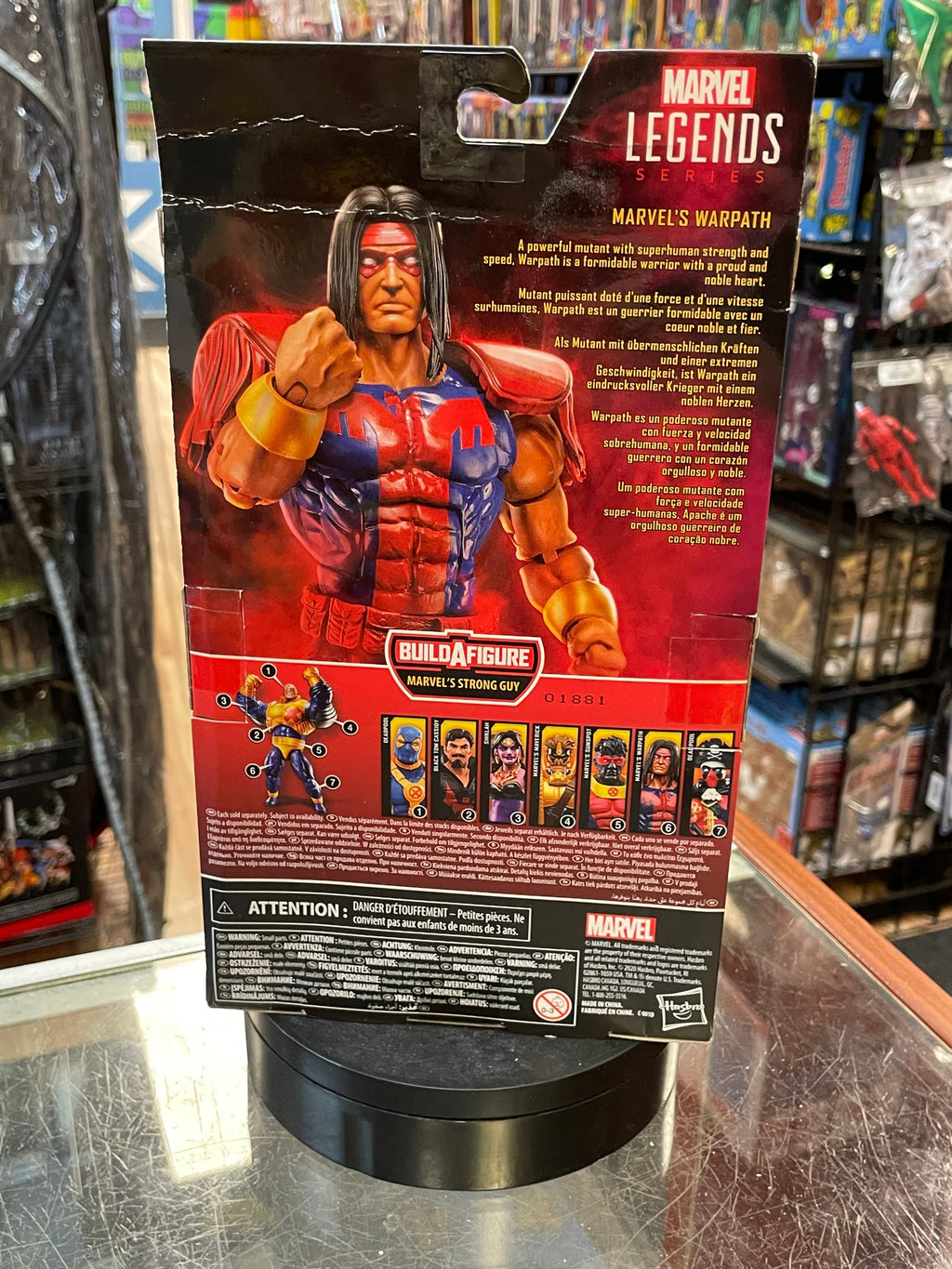 Warpath BAF Strong Guy (Marvel Legends, Hasbro) *SEALED* product image 2, provided for visual reference and product detail