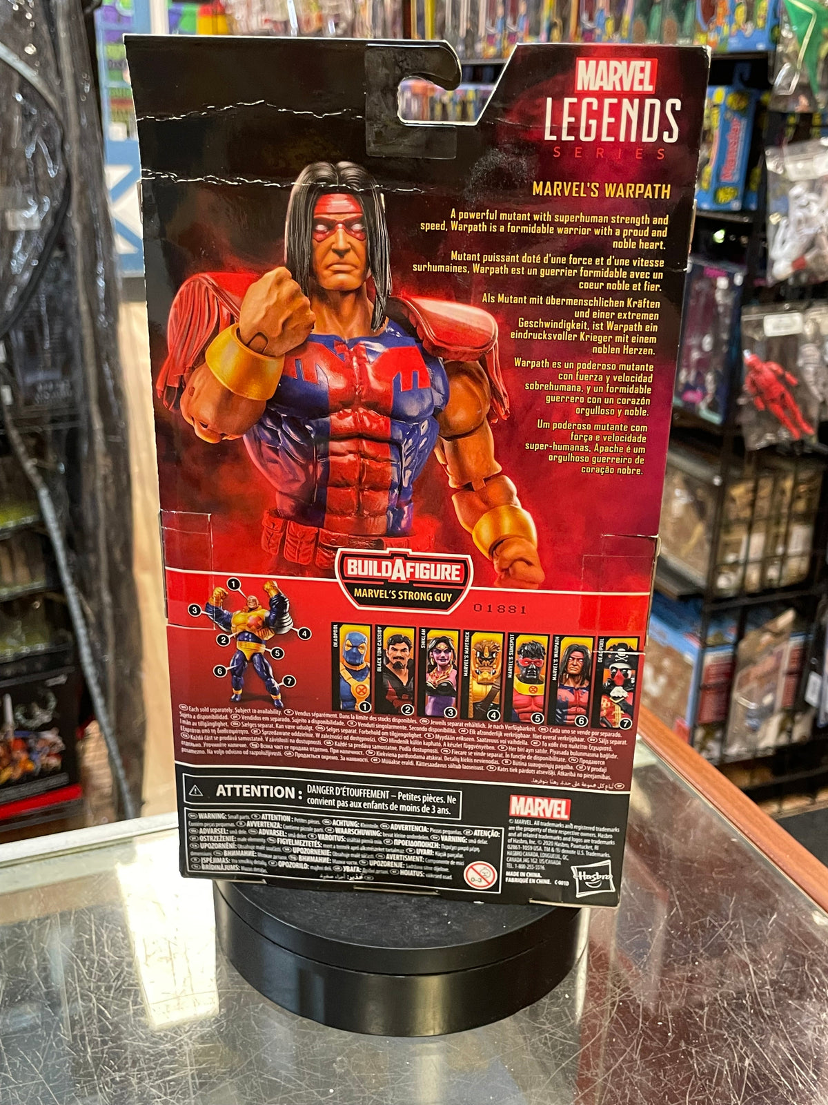 Warpath BAF Strong Guy (Marvel Legends, Hasbro) *SEALED* product image 2, provided for visual reference and product detail