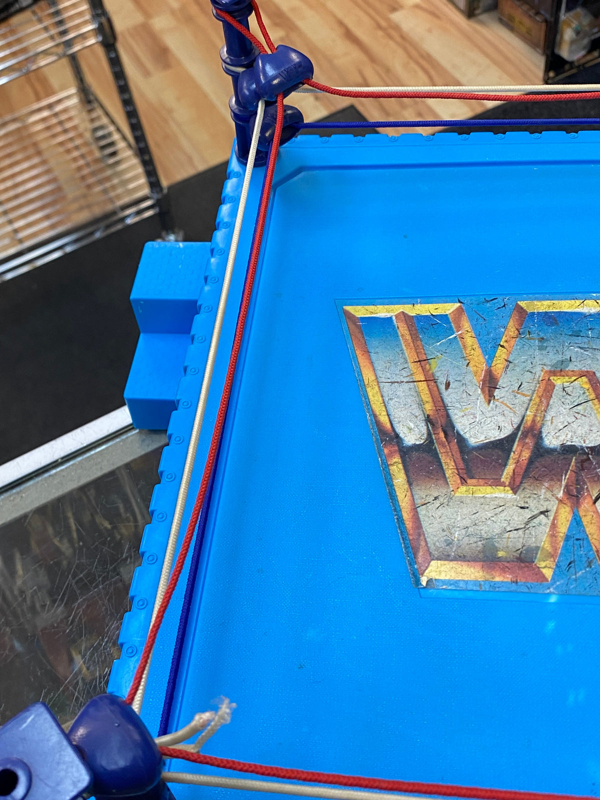 WWF Hasbro Ring with Flag (Vintage WWF WWE, Hasbro) product image 7, provided for visual reference and product detail review