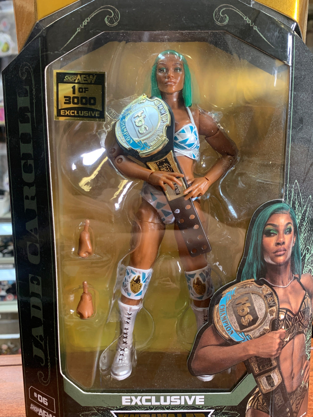 Jade Cargill **CHASE 1 of 3000**(All Elite Wrestling AEW, Jazwares) **SEALED** product image 2, provided for visual