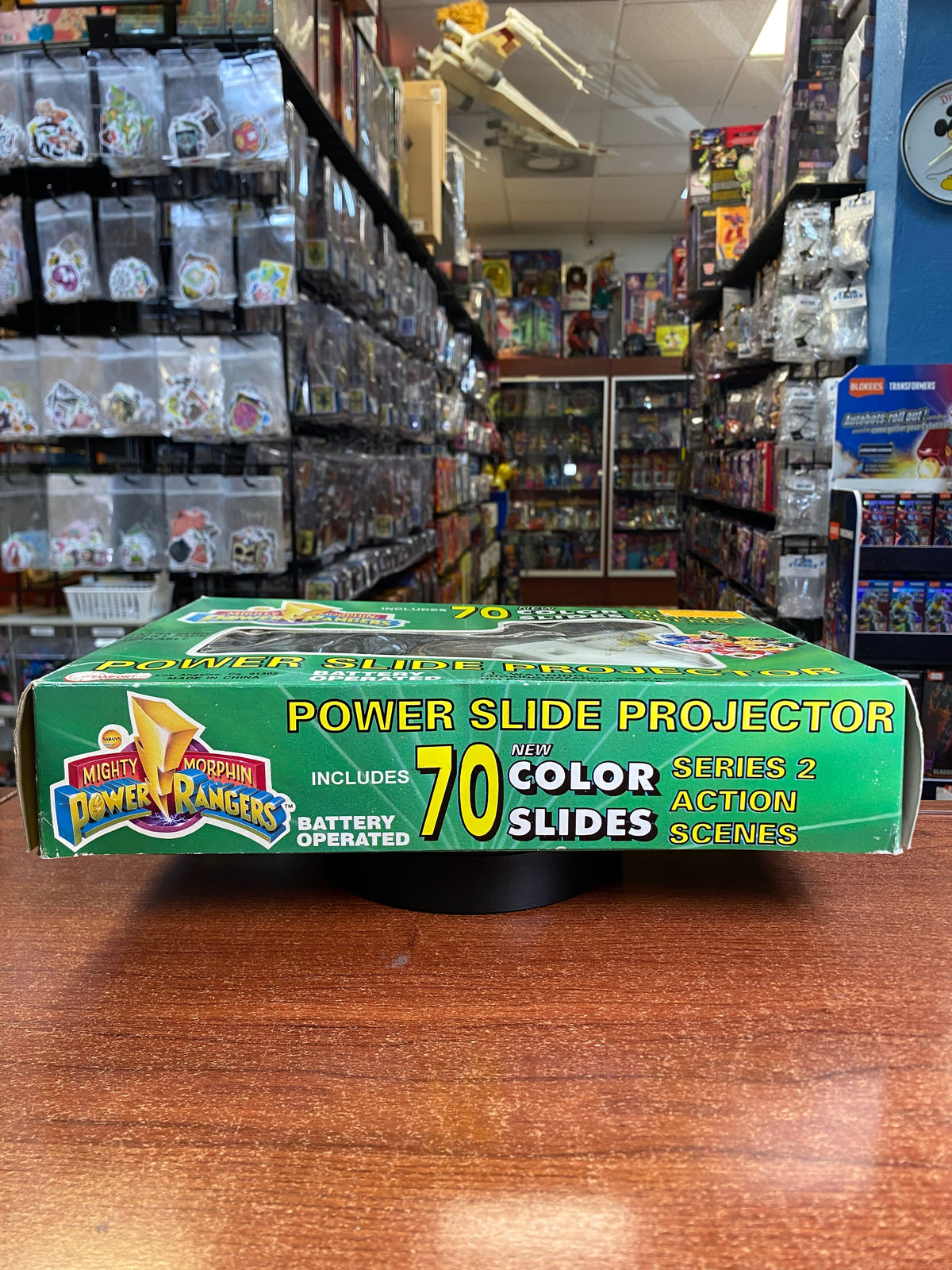 White Ranger Power Slide Projector (Vintage MMPR Power Rangers, Bandai) product image 5, provided for visual reference and