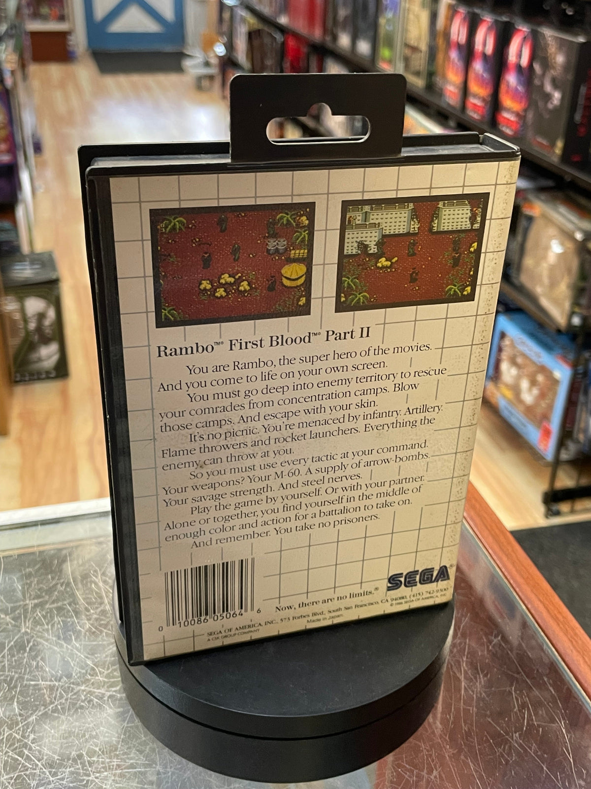Rambo First Blood Part II 1362 (SEGA Master System SMS, Video Games) **COMPLETE** product image 7, provided for visual