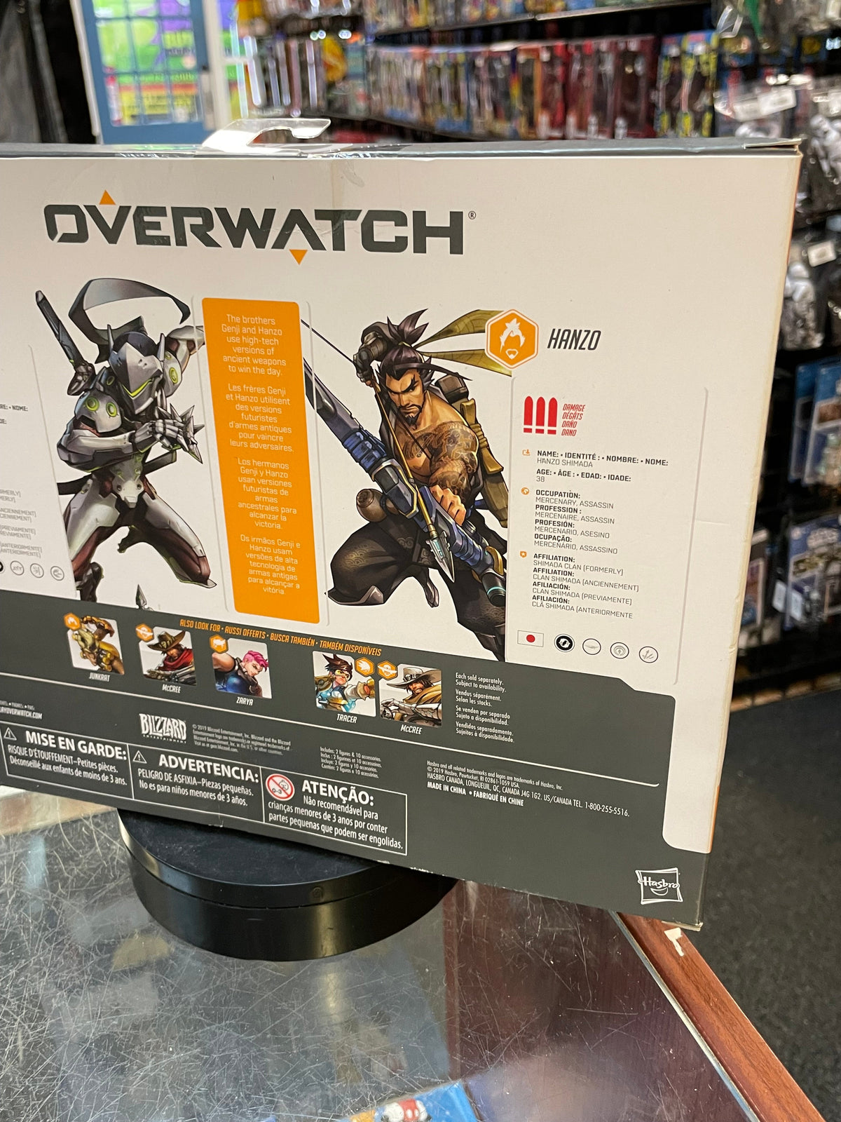 Genji & Hanzo (Overwatch Ultimates, Hasbro) **SEALED** product image 7, provided for visual reference and product detail