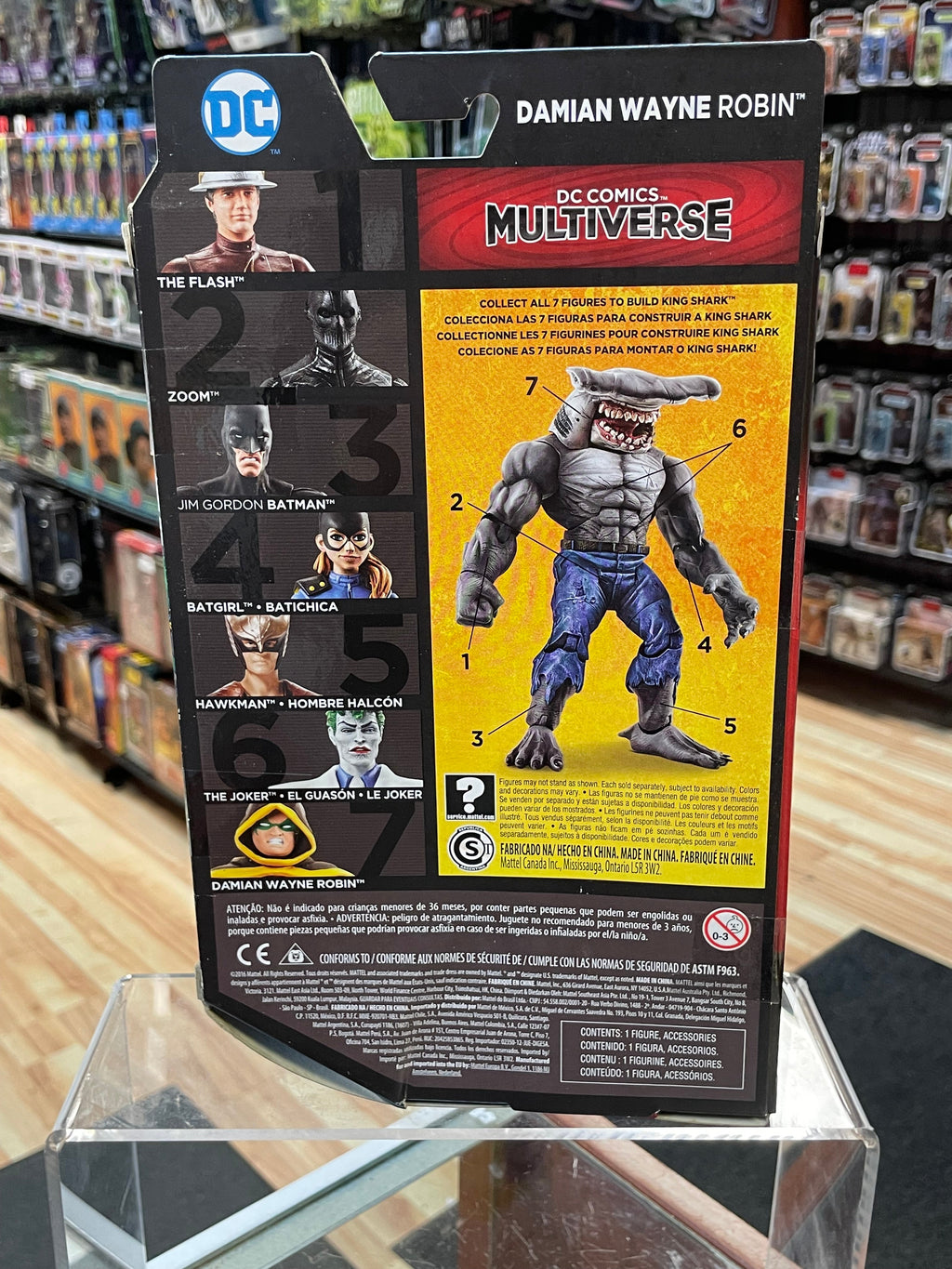 Damian Wayne Robin BAF King Shark (DC Damian Wayne Robin, Mattel) **SEALED** product image 4, provided for visual reference