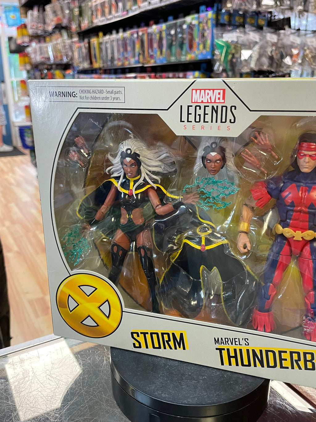 Storm & Thunderbird 2 Pack (X-Men, Marvel Legends, Hasbro) SEALED product image 3, provided for visual reference and product