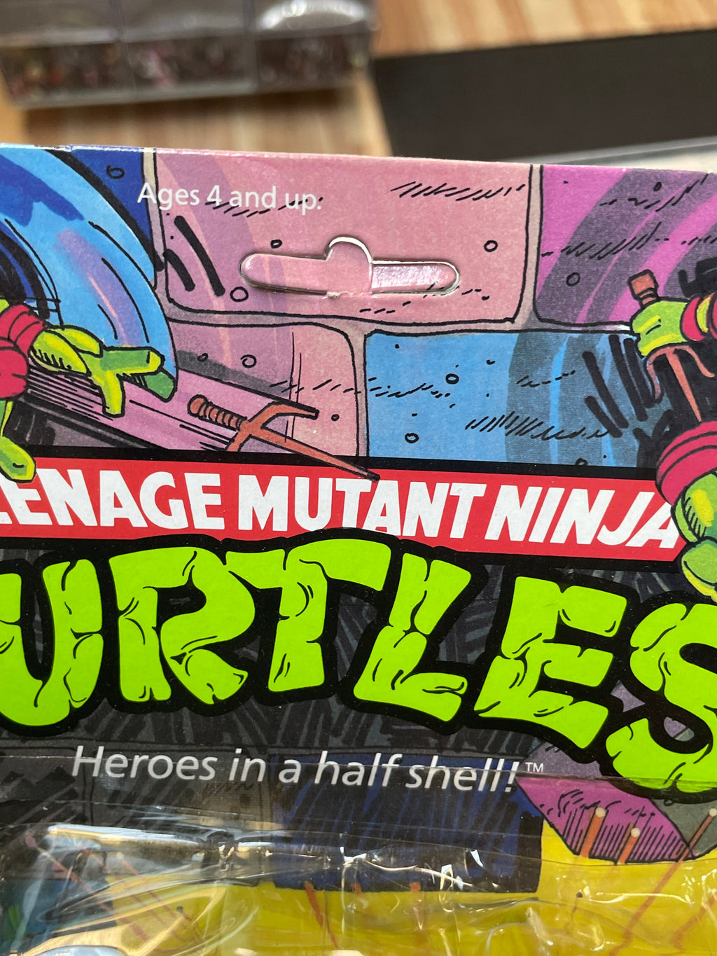 Hard Head Raphael -10 Back- (Vintage TMNT Ninja Turtles, Playmates) **SEALED** product image 10, provided for visual