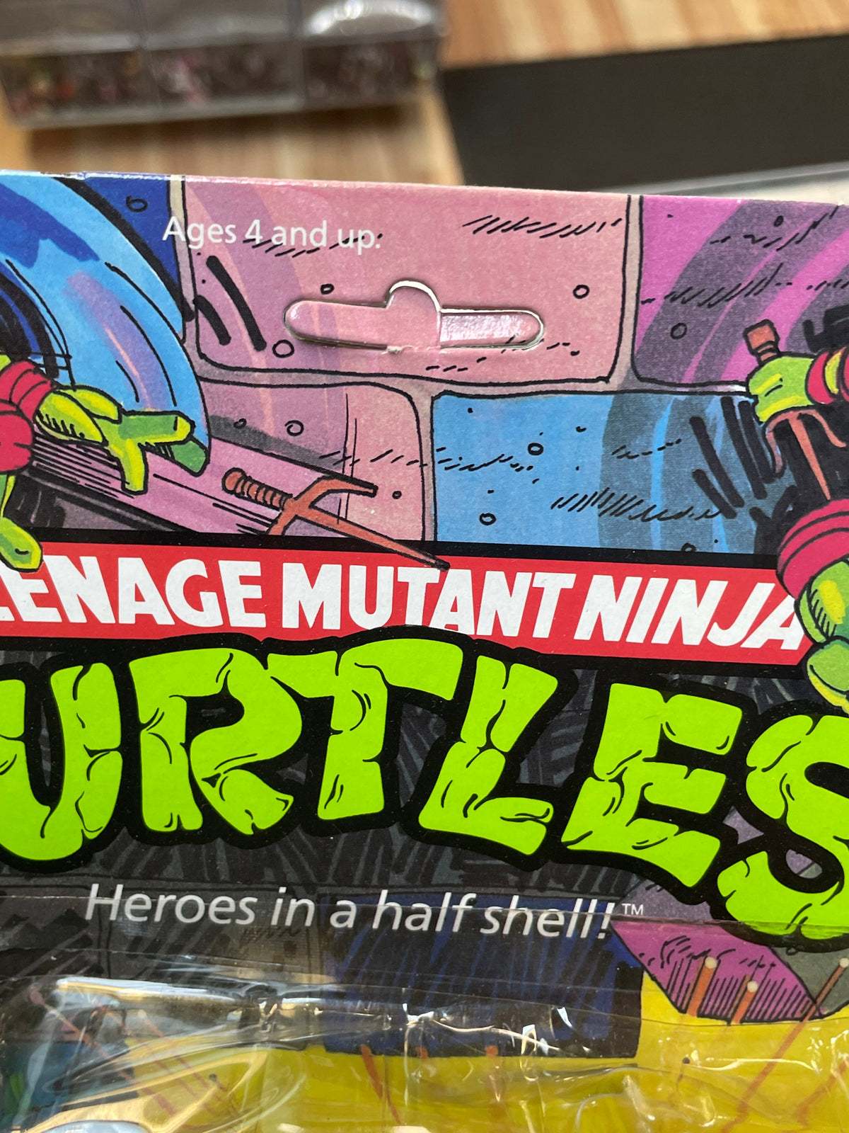 Hard Head Raphael -10 Back- (Vintage TMNT Ninja Turtles, Playmates) **SEALED** product image 10, provided for visual