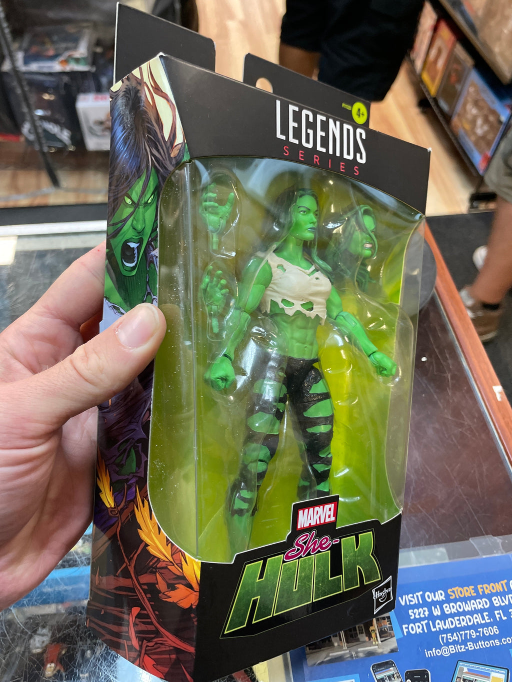 She-Hulk (Marvel Legends, Hasbro) *SEALED* product image 3, provided for visual reference and product detail review