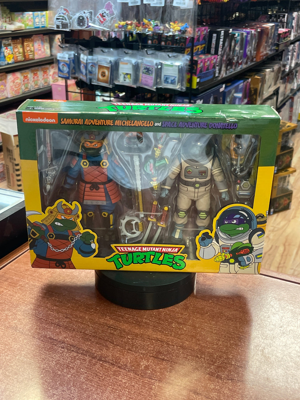 Samurai Michelangelo & Space Donatello (TMNT Ninja Turtles, NECA) **SEALED** product image 2, provided for visual reference