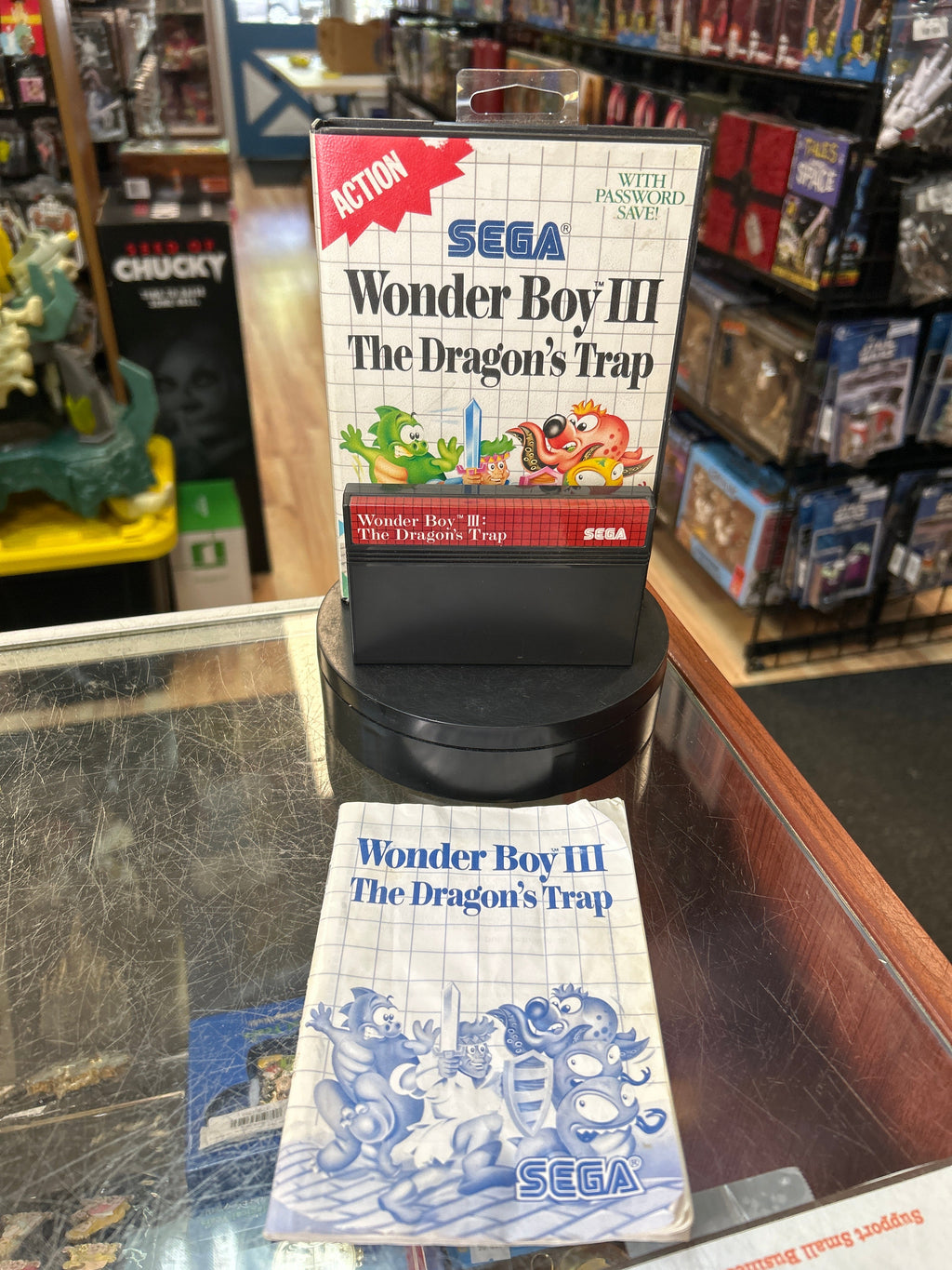 Wonder Boy III: Dragons Trap 0838 (SEGA Master System SMS, Video Games) **COMPLETE** product image 1, provided for visual