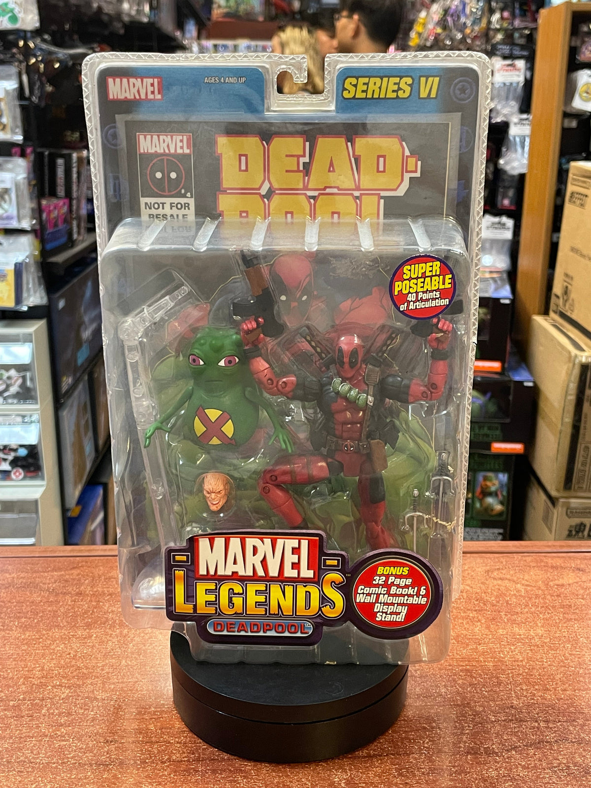 Deadpool Series VI (Marvel Legends, ToyBiz)SEALED product image 1, provided for visual reference and product detail review