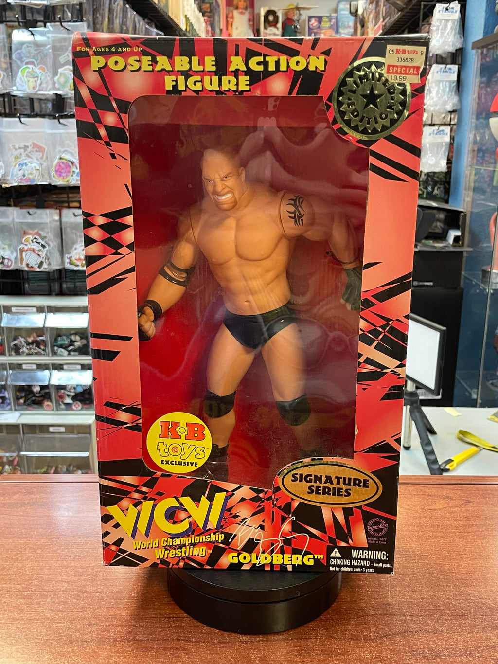 Bill Goldberg 12" Posable Figure (Vintage WCW WWF, OSFTM) Open Box product image 1, provided for visual reference and