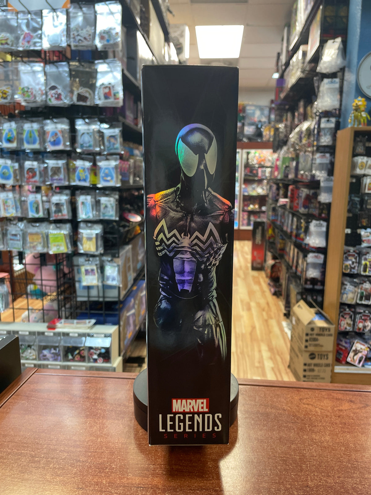 Black Suit Spiderman -Deluxe 12"- (Marvel Legends, Hasbro) **COMPLETE** product image 2, provided for visual reference and