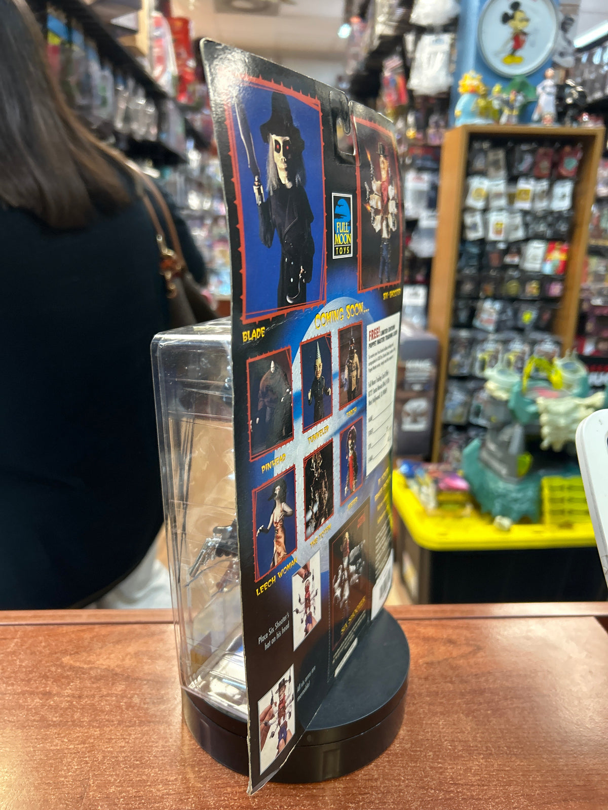 Chrome Pistol Six Shooter (Vintage Retro Puppet Master, Full Moon Toys) **SEALED** product image 5, provided for visual