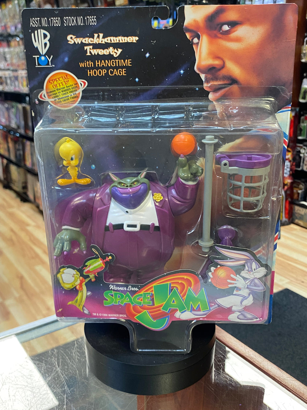 Swackhammer & Tweety (Vintage Space Jam, Playmates) SEALED