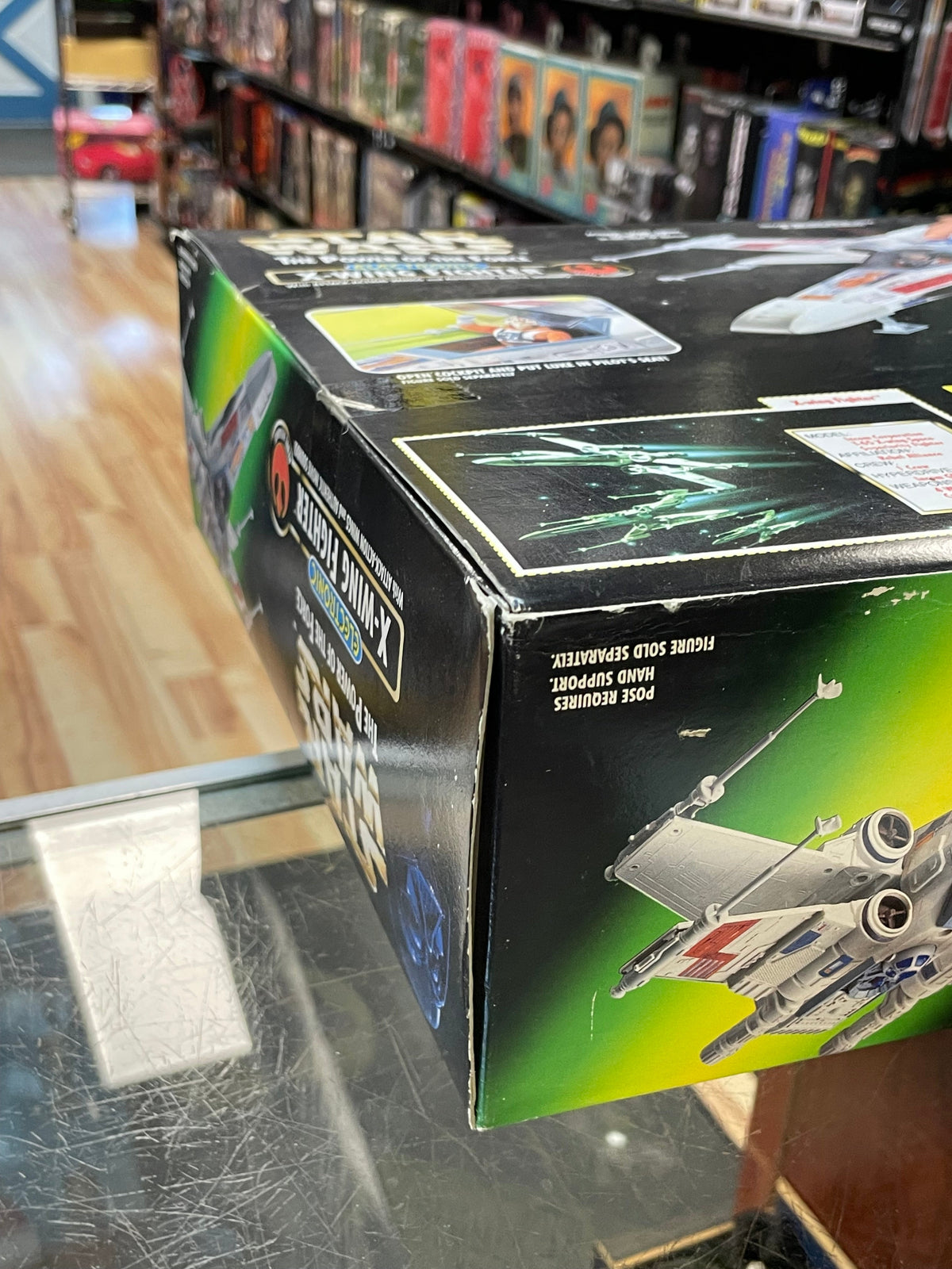 Electronic X- Wing Fighter (Vintage Star Wars POTF, Kenner) OPEN BOX product image 7, provided for visual reference and