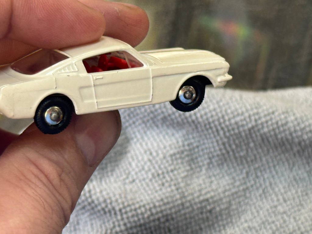 White Ford Mustang 8 Diecast (Vintage Matchbox, Lesney) product image 8, provided for visual reference and product detail
