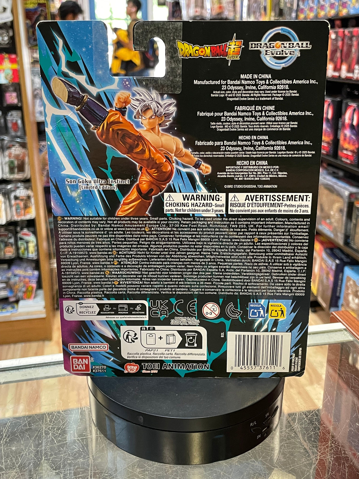 Son Goku Ultra Instinct *Limited Edition* (DragonBall Super Evolve, Bandai) SEALED product image 2, provided for visual