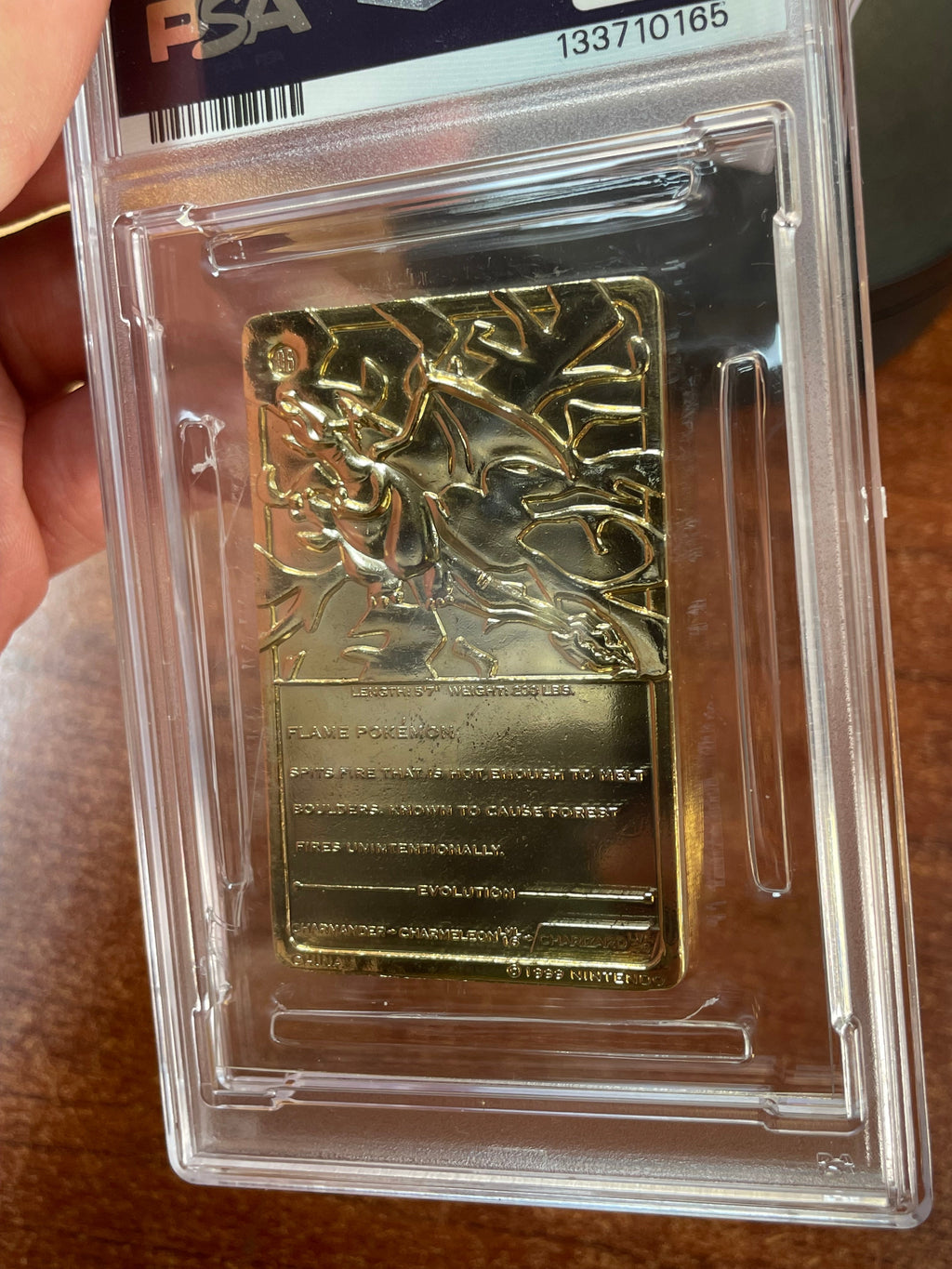 Charizard Burger King Gold Card 0165 (Pokemon, Wizard) **PSA 6** product image 13, provided for visual reference and product