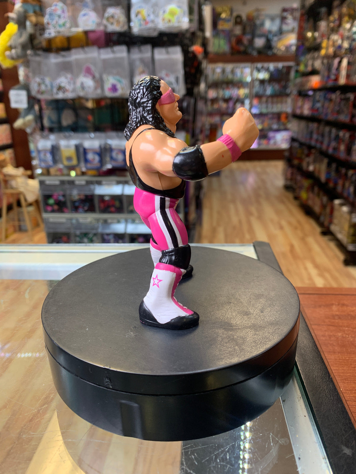 Brett Hart Pink 9052 (Vintage WWF WWE, Hasbro) product image 2, provided for visual reference and product detail review