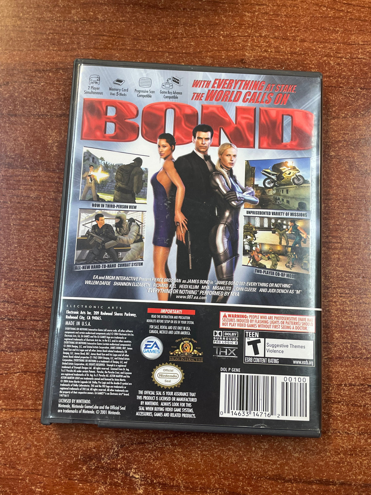 007 Everything Or Nothing (Nintendo Gamecube, EA Games, Video Game) **TESTED** product image 7, provided for visual