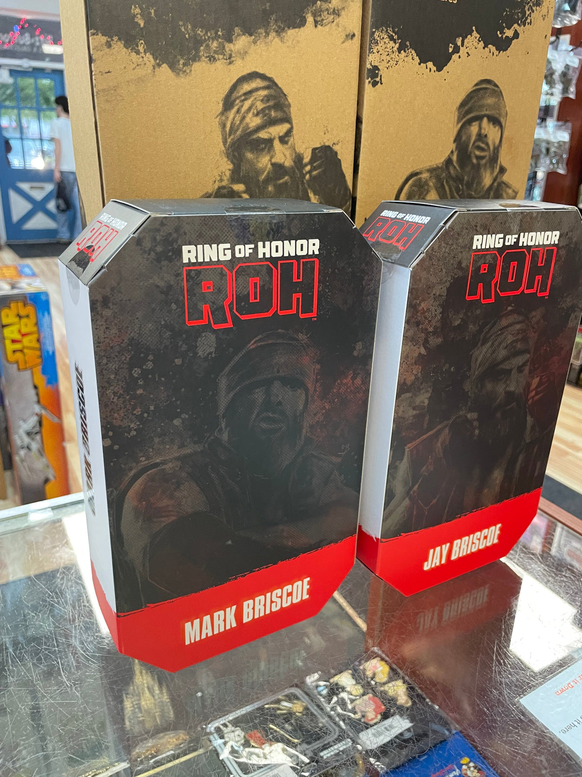 Mark & Jay Briscoe ROH (AEW Wrestling, Jazwares) **SEALED** product image 2, provided for visual reference and product