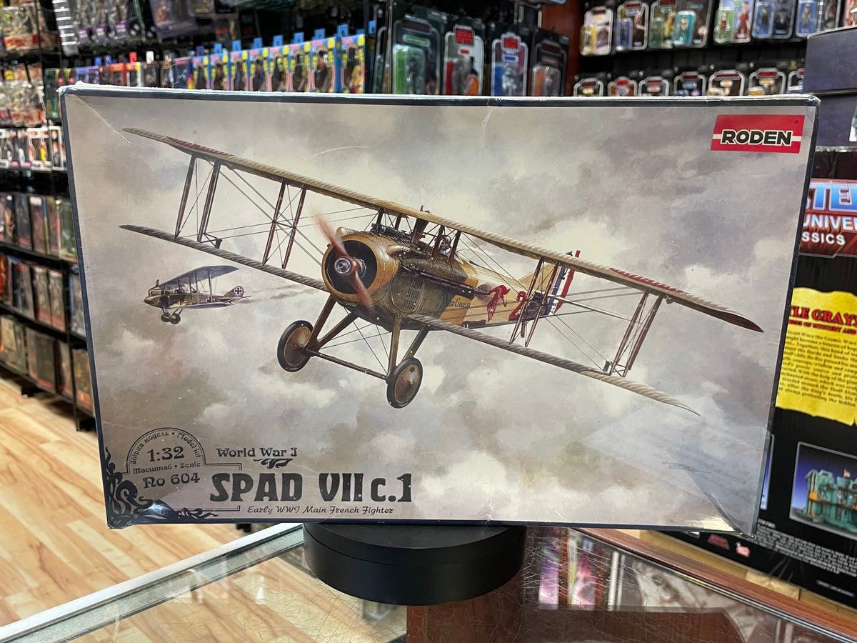 SPAD VII c.1 World War 1 Plane 1:32 #604 (Roden, Model Kit) SEALED product image 1, provided for visual reference and