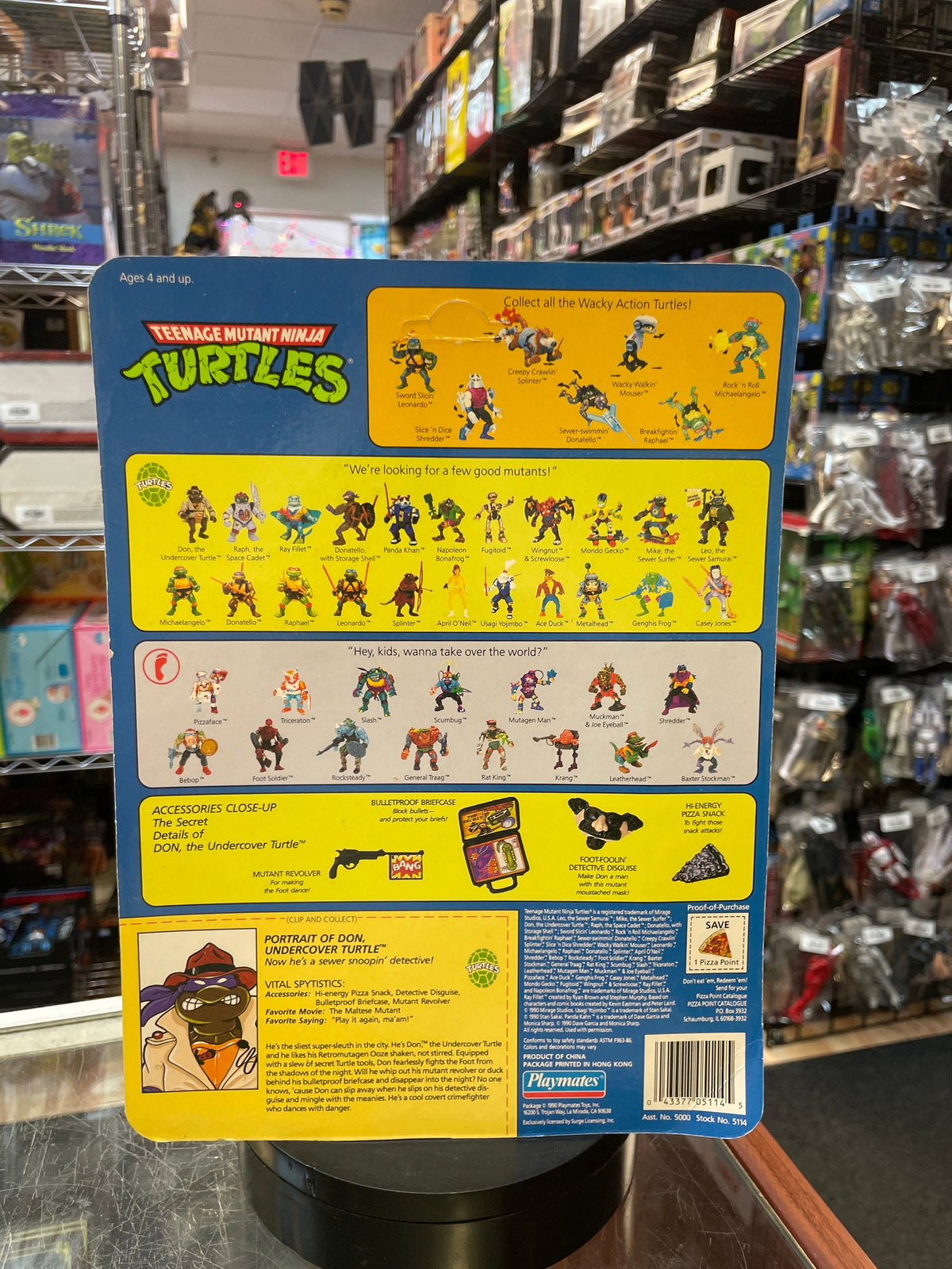 Undercover Donatello (Vintage TMNT Ninja Turtles, Playmates) **SEALED** product image 4, provided for visual reference and
