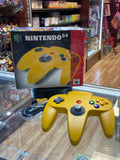 Yellow N64 Controller (Nintendo, Vintage Video Games) **TESTED WORKING** product image 1, provided for visual reference and