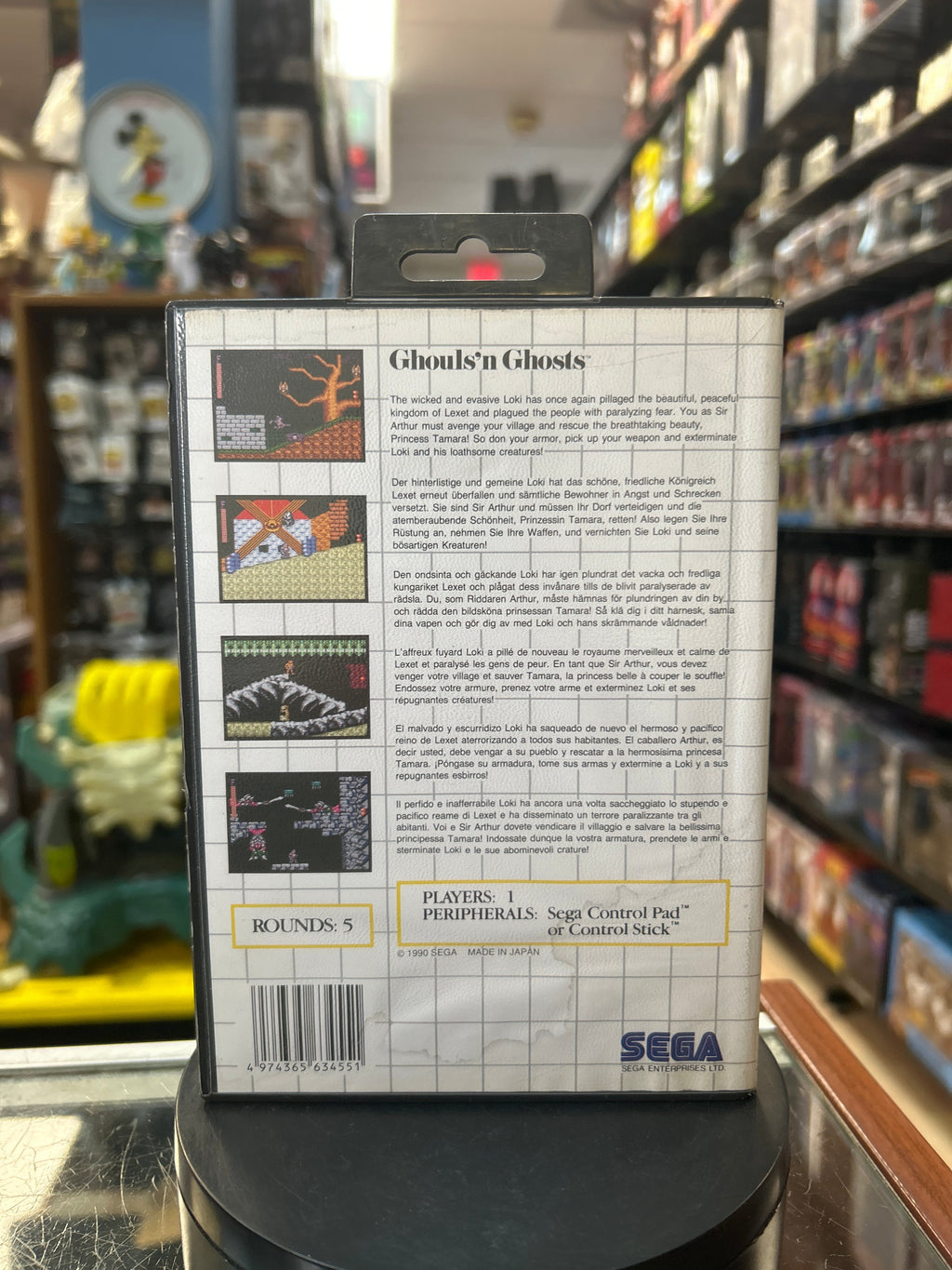 Ghouls'N Ghosts 0828 (SEGA Master System SMS, Video Games) **COMPLETE** product image 7, provided for visual reference and