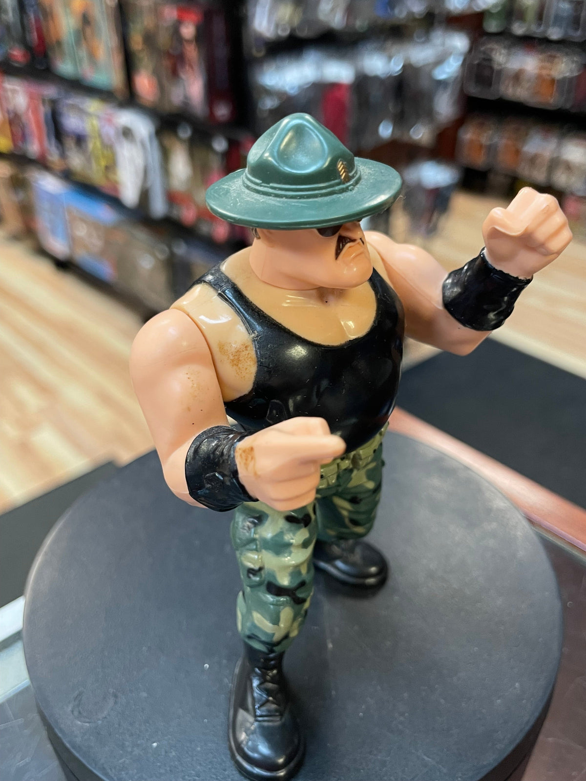 Sgt Slaughter 9185 (Vintage WWF WWE, Hasbro) **COMPLETE** product image 5, provided for visual reference and product detail