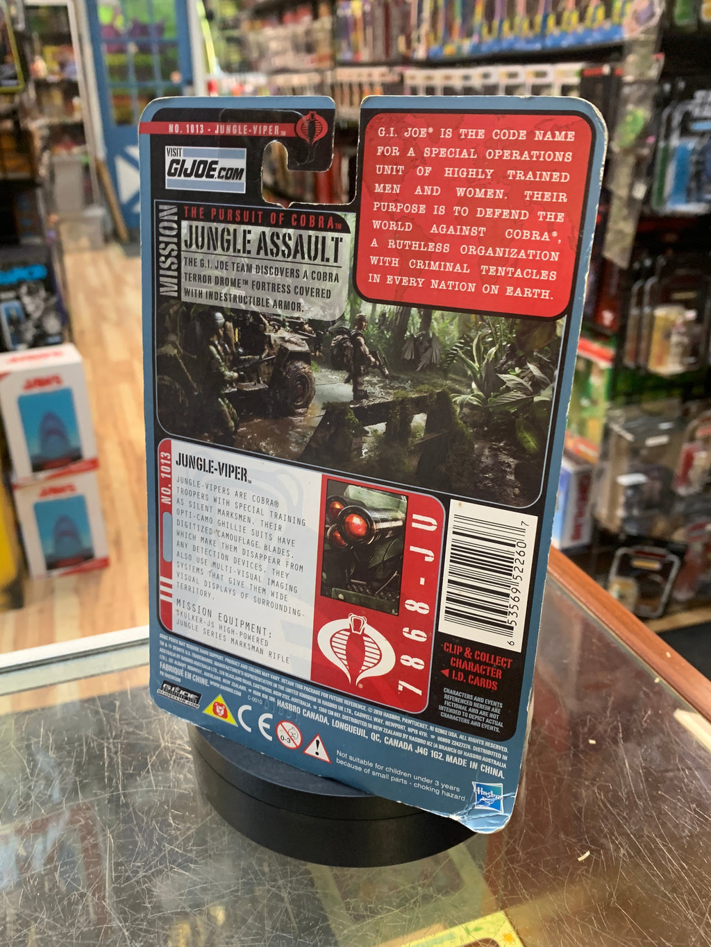 Jungle Viper Cobra Trooper (GI Joe Pursuit of Cobra, Hasbro) SEALED product image 4, provided for visual reference and