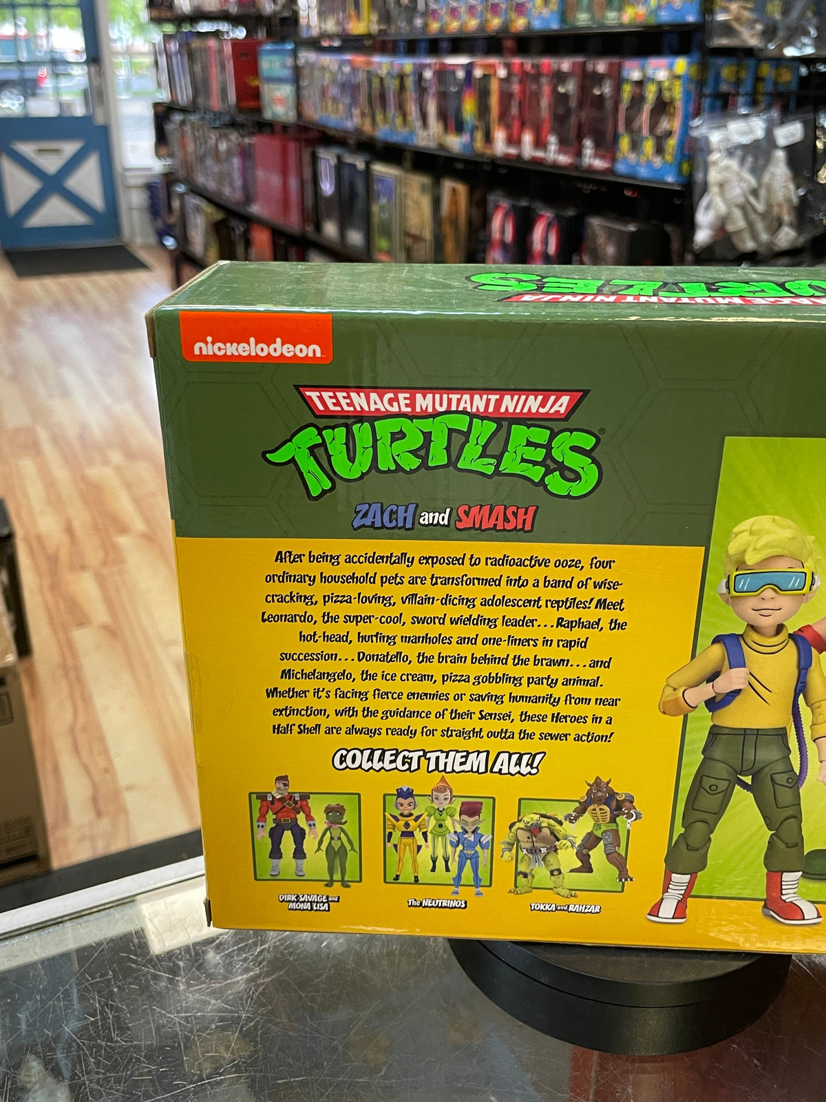 Zach & Smash (TMNT Ninja Turtles, NECA) **SEALED** product image 2, provided for visual reference and product detail review