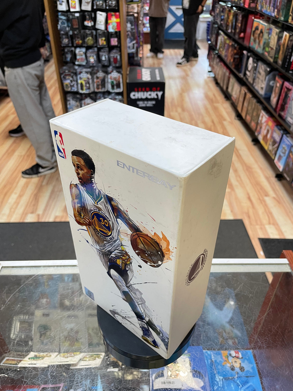 Stephen Curry Golden State Warriors 1/9 Scale (NBA Motion Masterpiece, Enterbay) **COMPLETE** product image 12, provided for