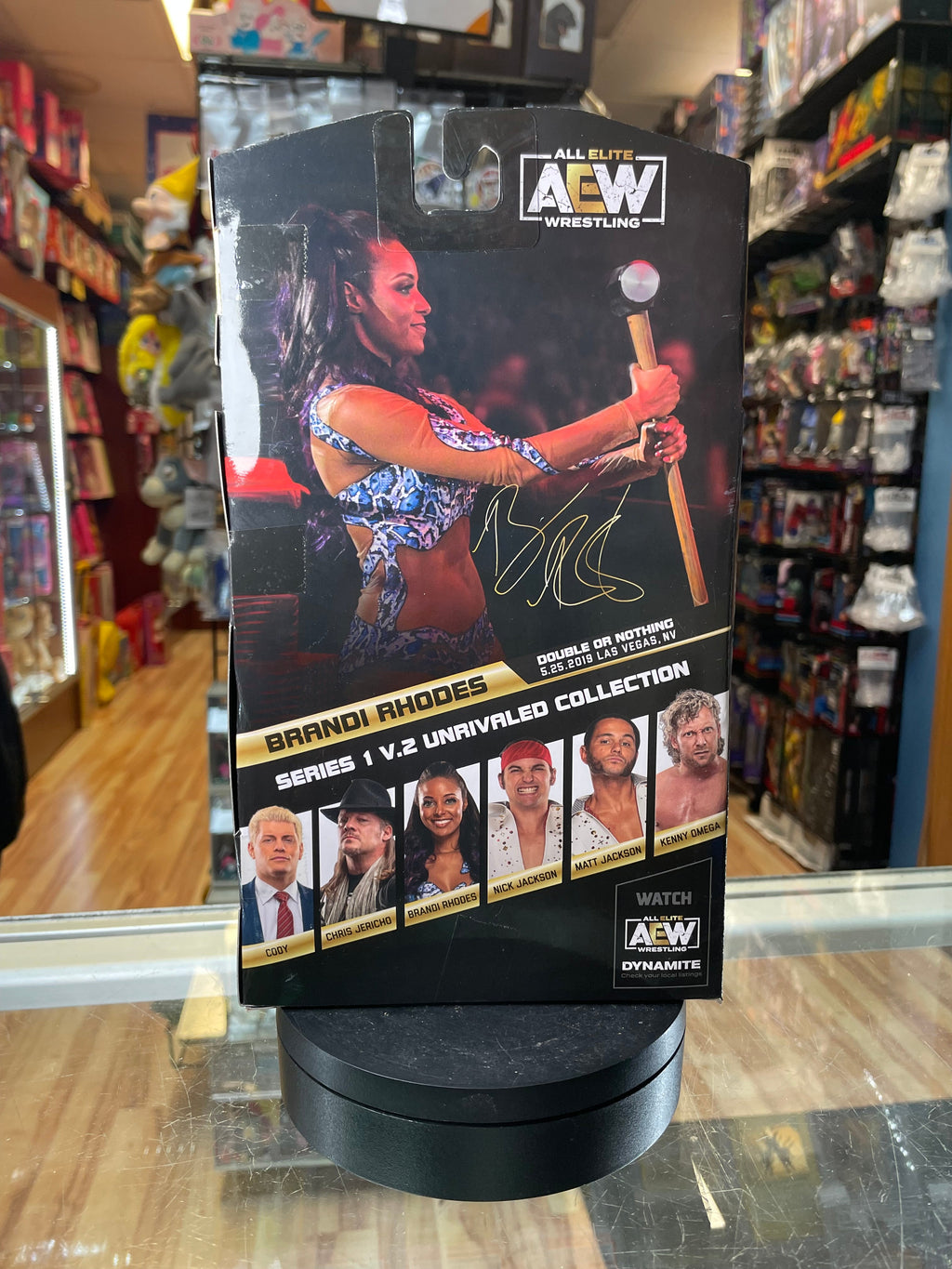 Brandi Rhoades Unrivaled #05 (AEW Unmatched Collection, Jazwares) SEALED product image 3, provided for visual reference and