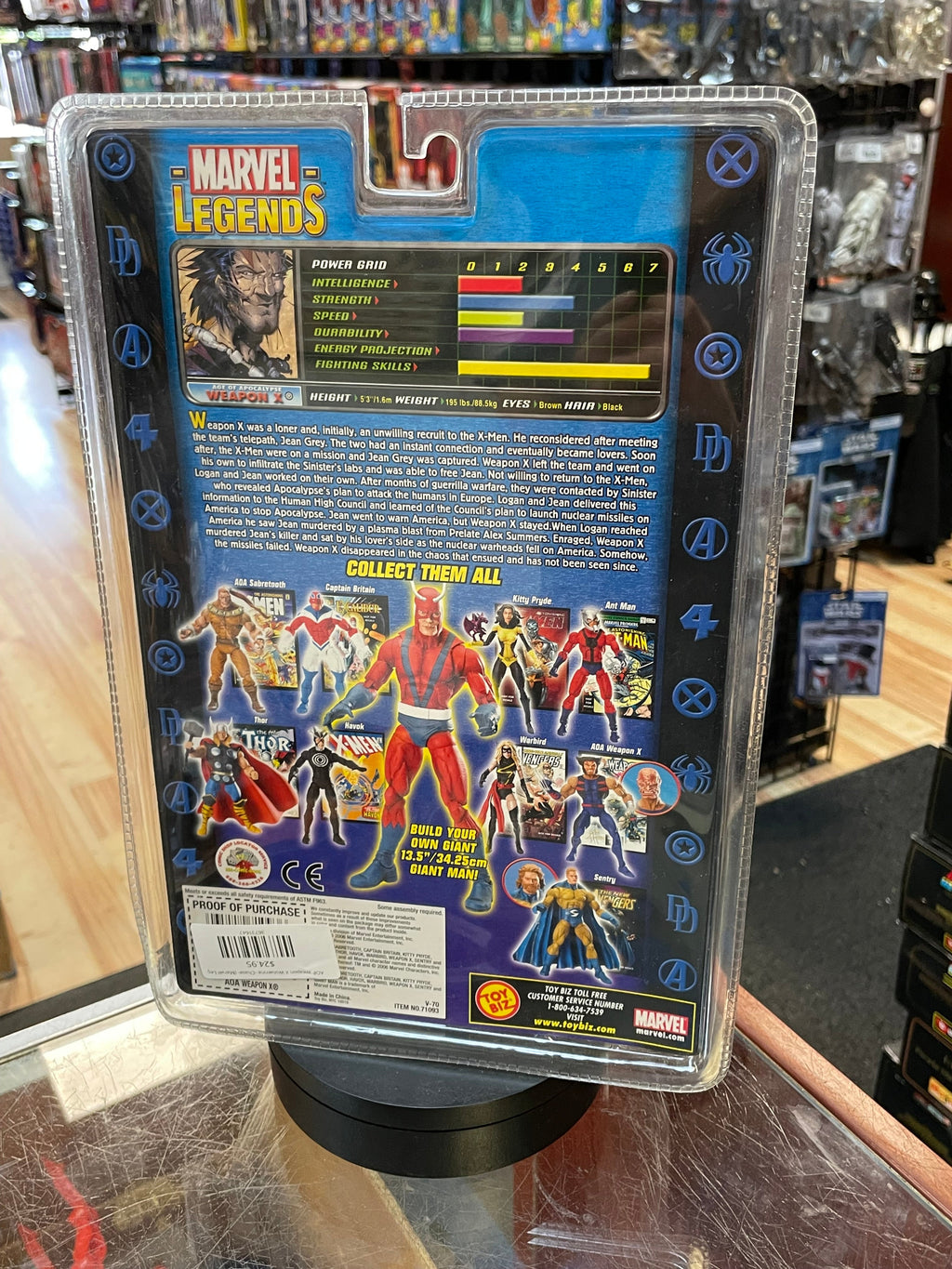 AOP Weapon X Wolverine -Chase- (Marvel Legends, Toybiz) **SEALED** product image 3, provided for visual reference and