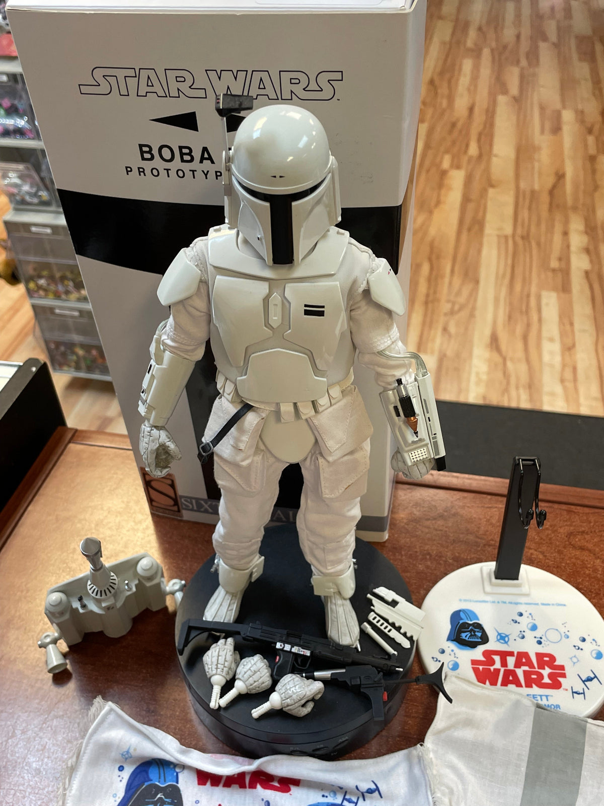 Boba Fett Prototype Armor (Star Wars, Sideshow) COMPLETE product image 2, provided for visual reference and product detail