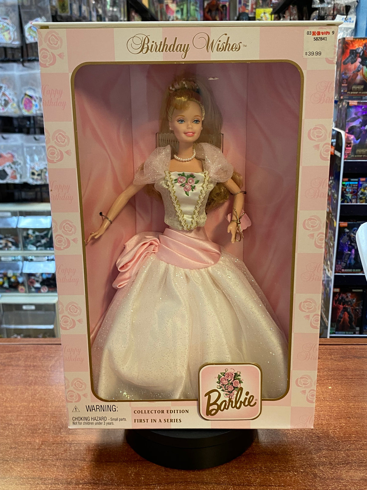 Birthday Wishes #21128 (Vintage Barbie, Mattel) SEALED product image 1, provided for visual reference and product detail