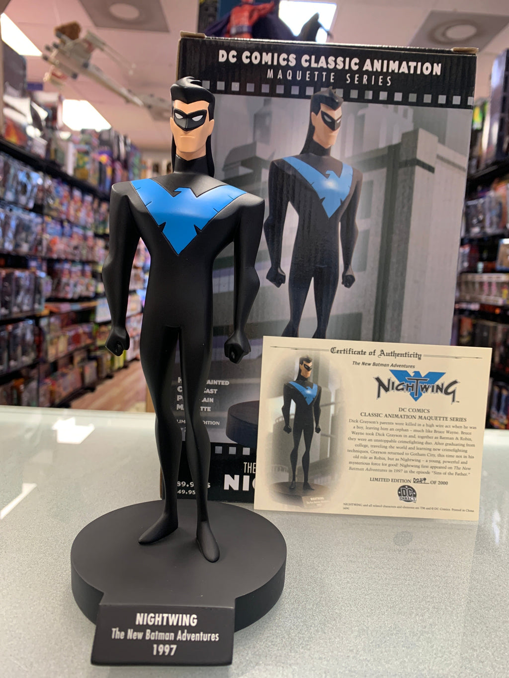 NightWing Maquette Statue (DC New Batman Adventures ,DC Direct) Open Box product image 1, provided for visual reference and