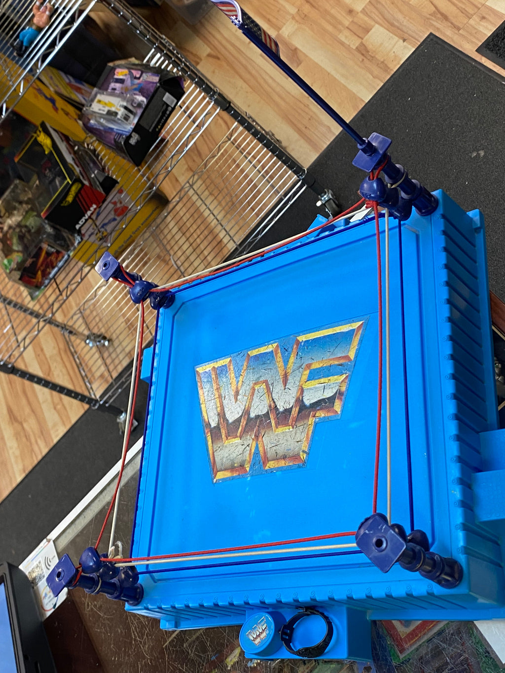 WWF Hasbro Ring with Flag (Vintage WWF WWE, Hasbro) product image 12, provided for visual reference and product detail review